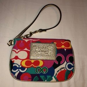 Coach Multi-Color Wristlet